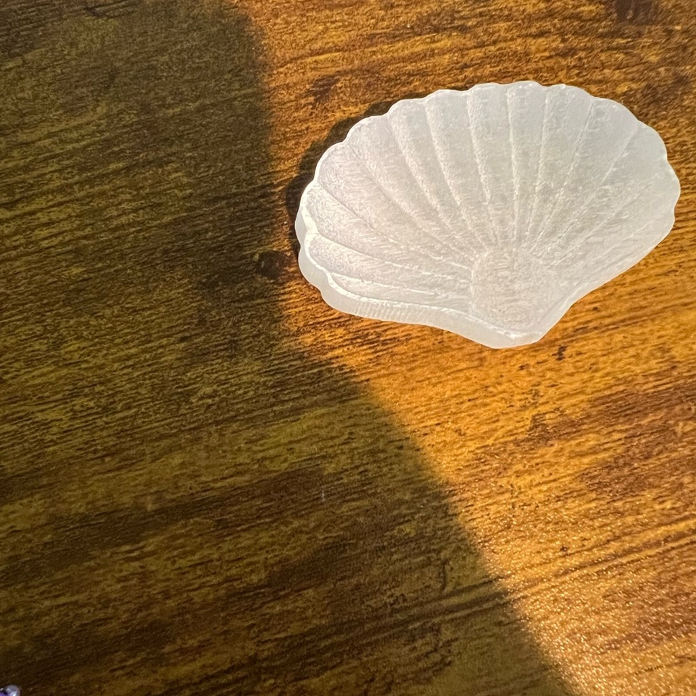Selenite Clam Shell